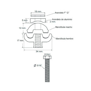 CONECTOR DE DOBLE VIA DE ALUMINIO (AL/AL) Y BIMETALICO (AL/CU)